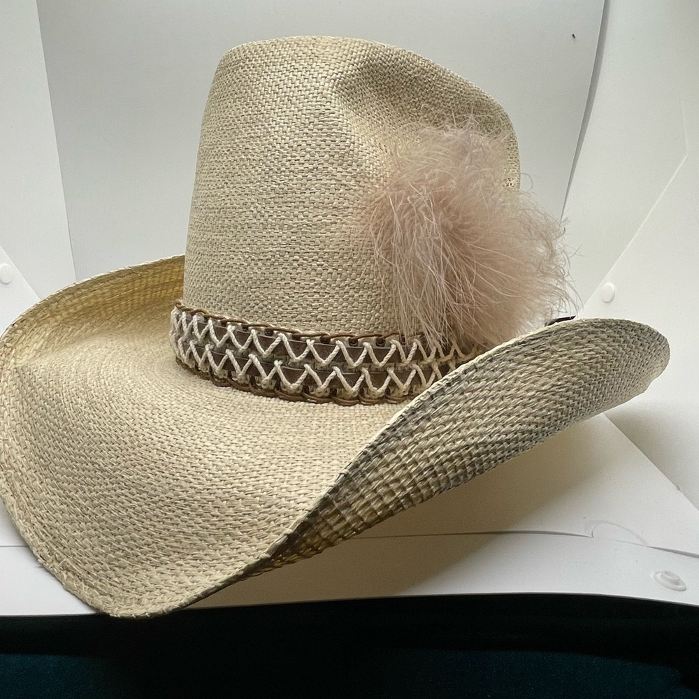 Unisex Stetson Vintage Roadrunner Straw Hat size 6 3/4‌‌ - Picture 11 of 11